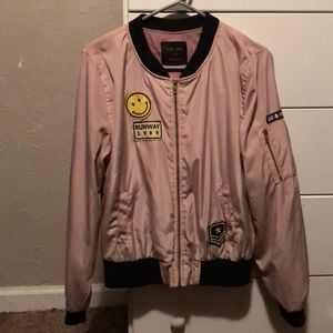 Light pink zip up jacket